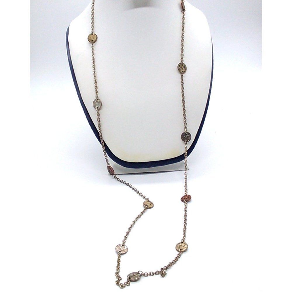 Premier Designs 38-41" Disc Gold Tone Necklace